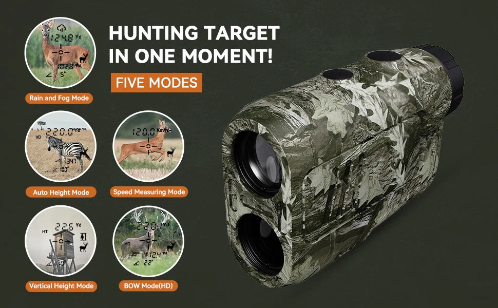 MILESEEY PF2E Laser Rangefinder 600m for Golf & Hunting