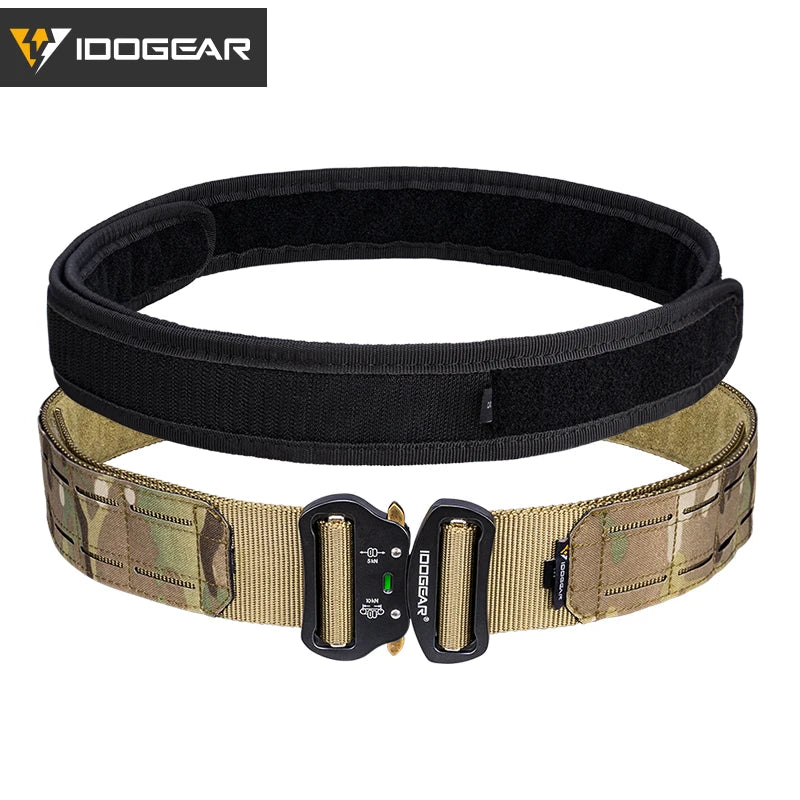 IDOGEAR 2-Inch Quick Release Belt - Black MOLLE Hunting Belt System for NZ Expeditions