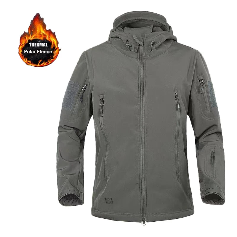 MAZEROUT Men's Winter Softshell Jacket & Cargo Trousers S-5XL