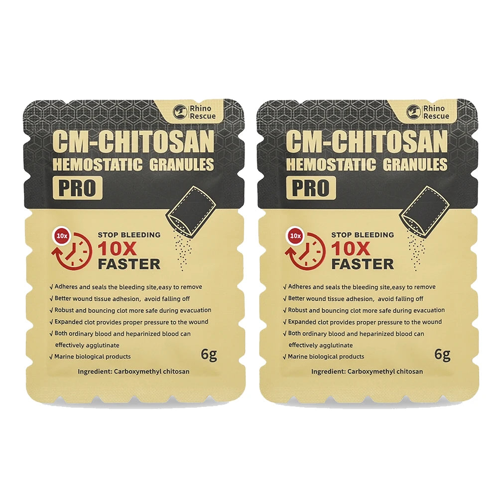 RHINO RESCUE Chitosan Hemostatic Gauze – Rapid Bleeding Control for Emergency Trauma Care