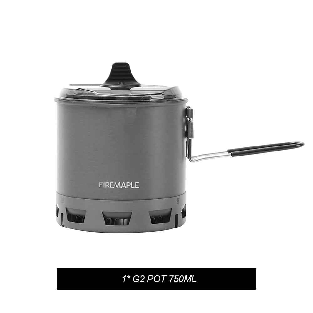 FIRE MAPLE G2 Petrel Ultralight Pot - 750ml Heat Exchanger for Extended Adventures