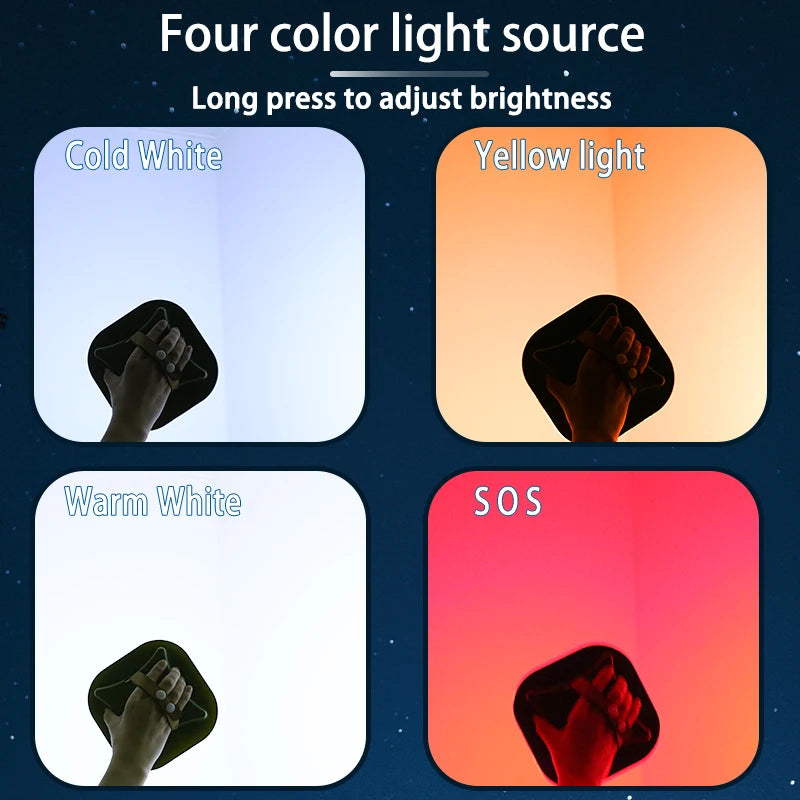 MOSLIGHTING LY01 - 80W Zoom Torch Camping Lantern with Magnetic Base & 13500mAh Battery