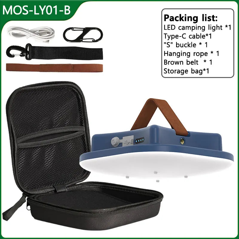 MOSLIGHTING LY01 - 80W Zoom Torch Camping Lantern with Magnetic Base & 13500mAh Battery