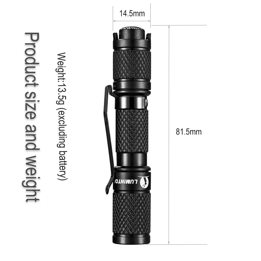 LUMINTOP TOOL AAA EDC Flashlight - 110 Lumen Waterproof Keychain Torch for NZ Hunting