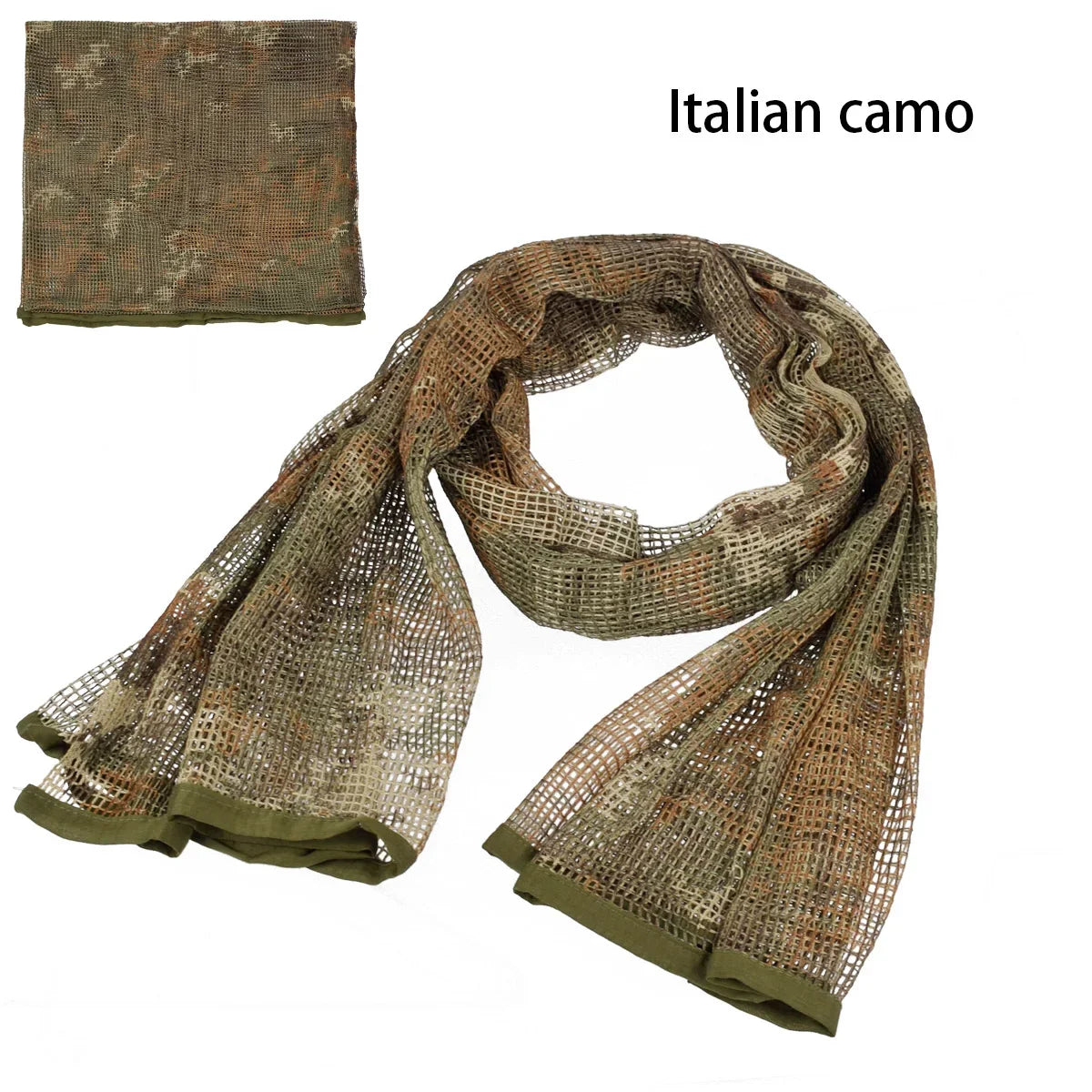 Camouflage Tactical Mesh Scarf – Camo Scarf for Hunting, Shooting & Outdoor Activities