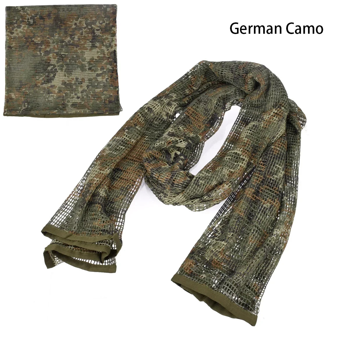 Camouflage Tactical Mesh Scarf – Camo Scarf for Hunting, Shooting & Outdoor Activities