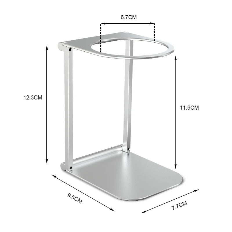 DENOKIN Foldable Coffee Drip Holder – Aluminium Alloy Support Stand for Portable Espresso Machines