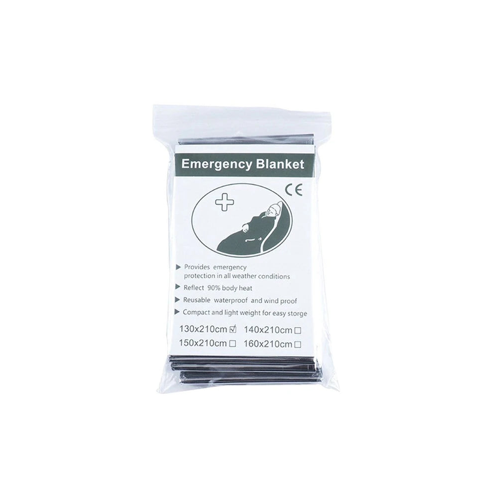 Survival Emergency Mylar Thermal Blanket – NASA Foil Space Blanket for Outdoor First Aid