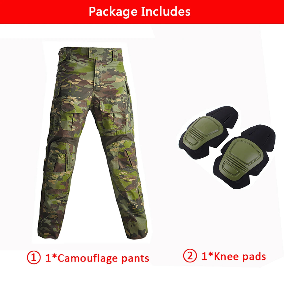 HAN WILD Combat Uniform +Pads Safari Tactical Pants Sport Climbing Uniform Camo Shirt Combat Shirts Hunting Clothes Men Camping