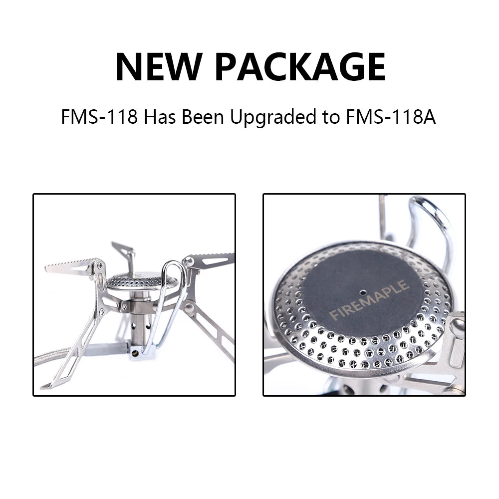 FIRE MAPLE FMS-118 Volcano Remote Gas Stove - 2800W High-Altitude Burner for NZ Alpine Hunting