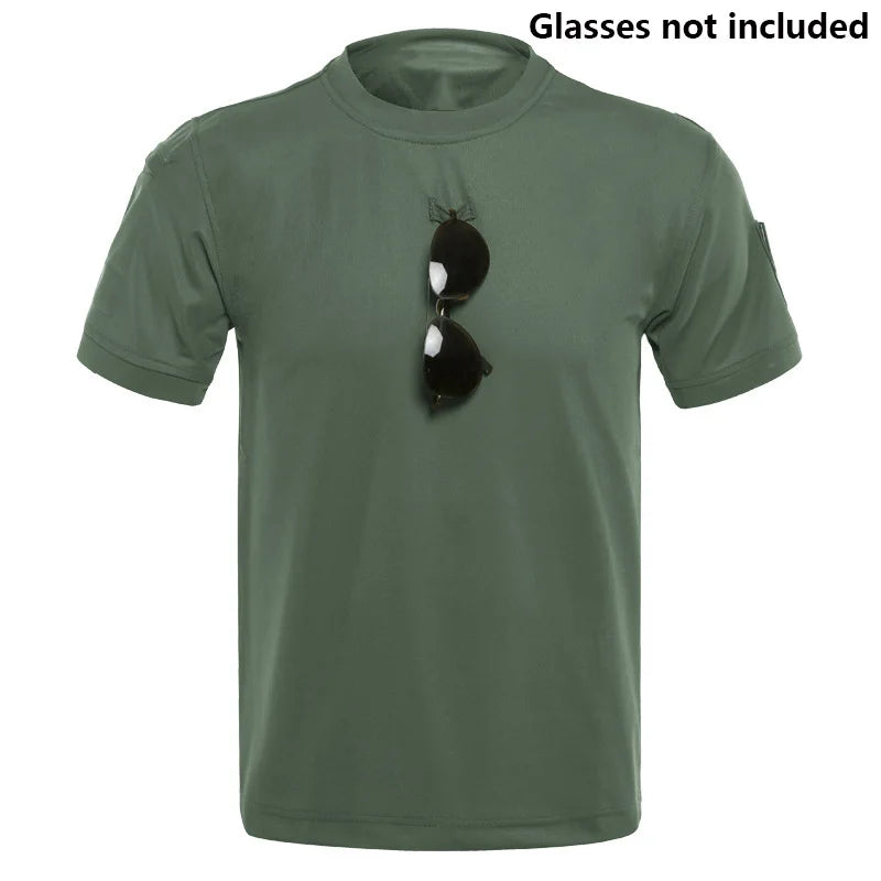 MEGE KNIGHT Men's Quick-Dry Hunting T-Shirt - Breathable Camouflage Top for NZ Summer Expeditions