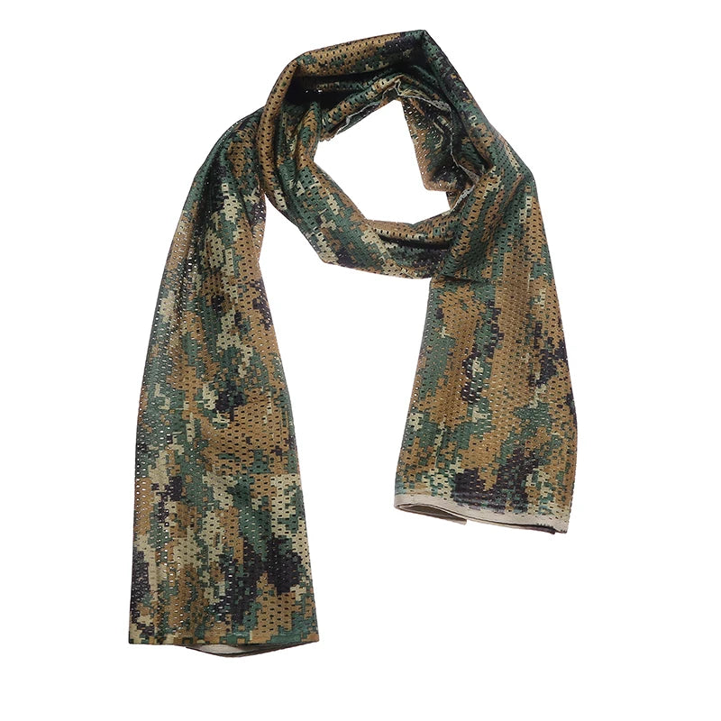ULILICOO Tactical Sniper Veil Camo Mesh Scarf for Hunting and Outdoor Use