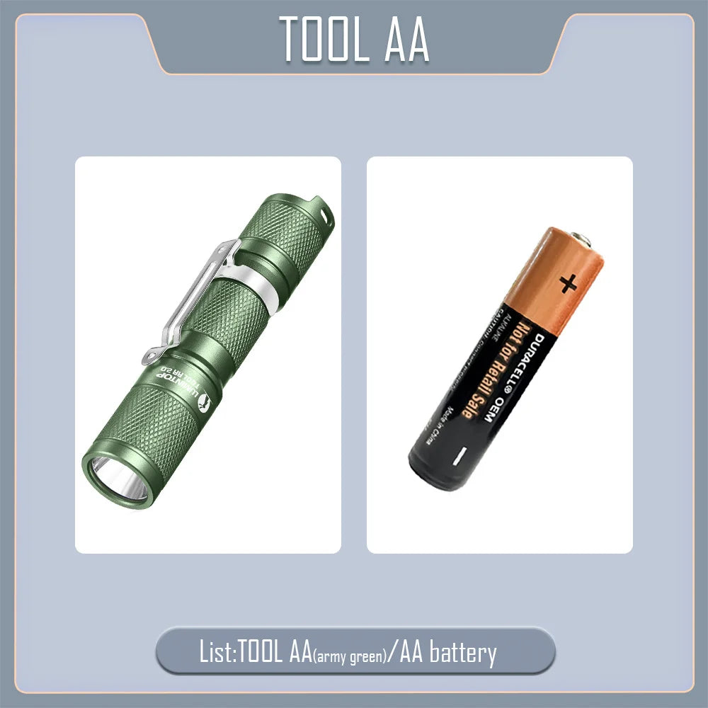 LUMINTOP TOOL AA 3.0 Green Flashlight – 900 Lumen Compact LED Torch for Outdoor and EDC