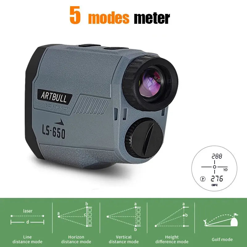 ARTBULL Golf Laser Rangefinder 1000M with Slope & Flag Lock