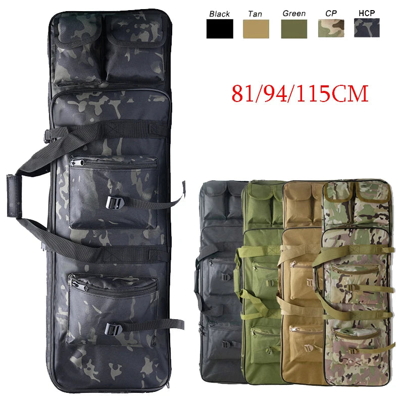 RUIN HAWK Tactical Gun Bag – 81/94/115cm Molle Rifle Case for Hunting & Airsoft