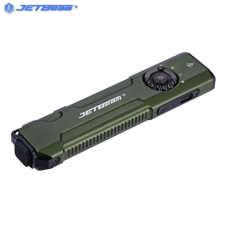 JETBEAM E26 Tactical Flashlight – 2000 Lumen USB-C Rechargeable Torch for Outdoor and Self Defence