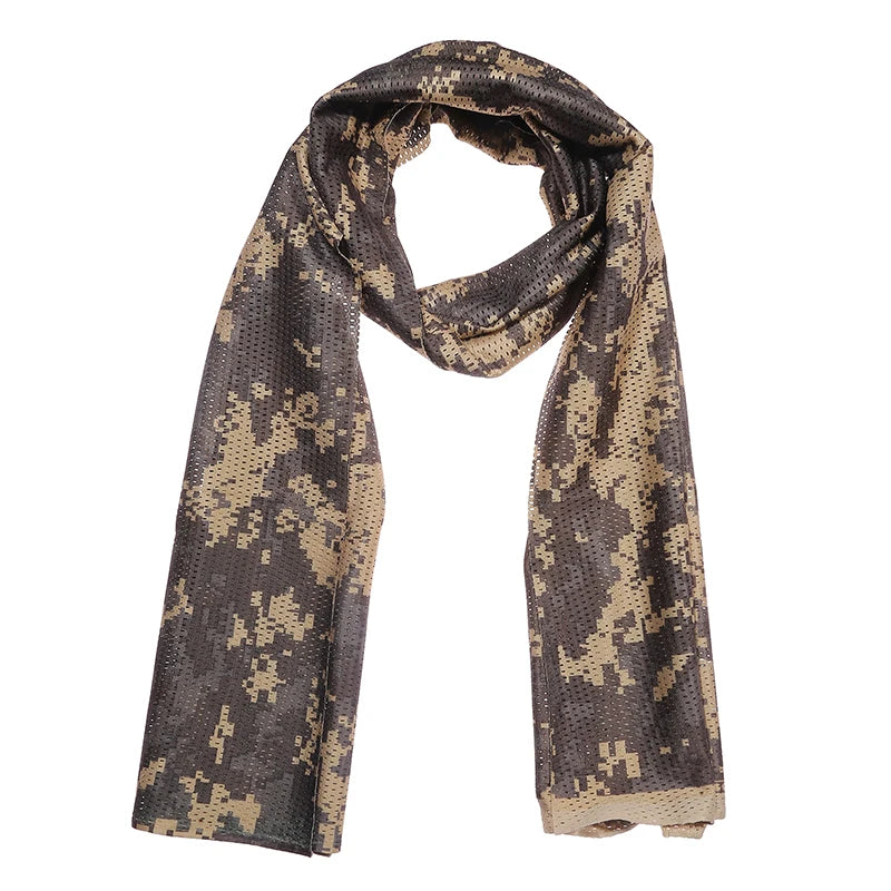 ULILICOO Tactical Sniper Veil Camo Mesh Scarf for Hunting and Outdoor Use