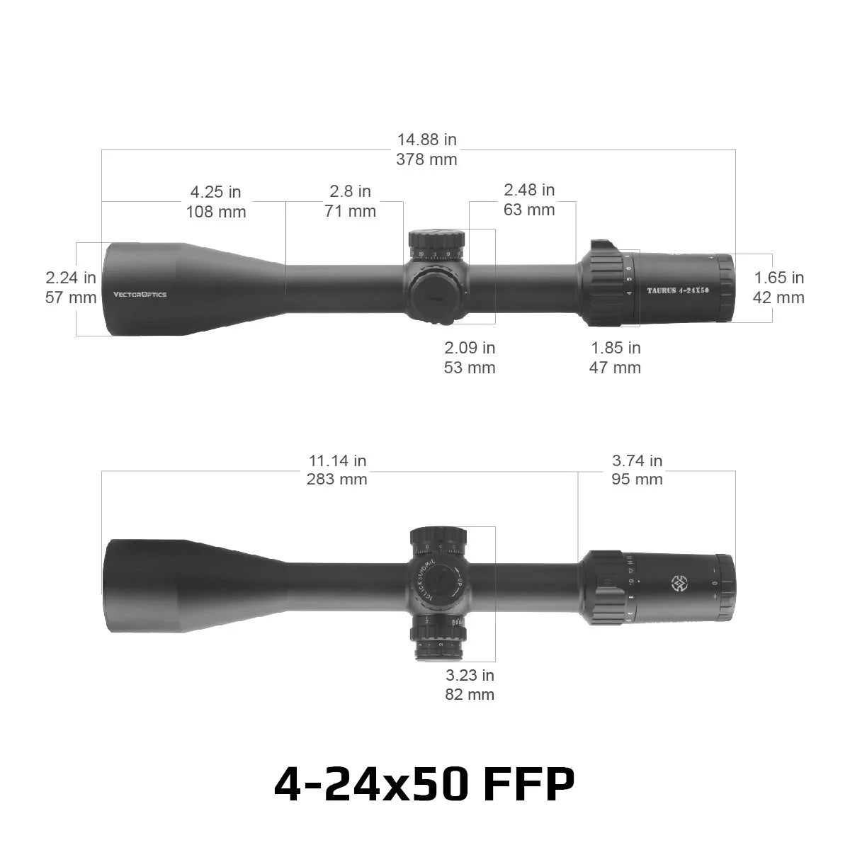 VECTOR OPTICS Tauron FFP Riflescope – Diamond Clear Image for Hunting & Competition