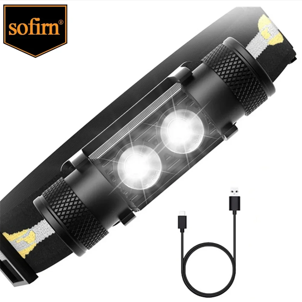 SOFIRN H25S 1200-Lumen USB Rechargeable Headlamp – Dual SST40 LED