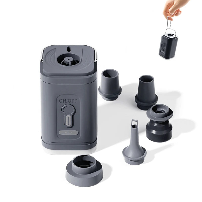 PACOONE Electric Air Pump Portable Wireless Inflator/Deflator for Air Beds and Inflatables