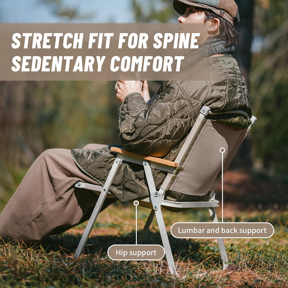 NATUREHIKE Ultralight Folding Camping Chair for Hiking, Fishing, and Travel
