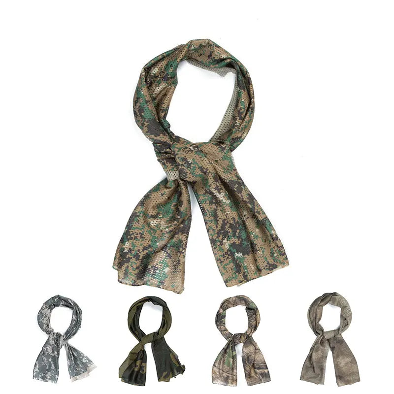 ULILICOO Tactical Sniper Veil Camo Mesh Scarf for Hunting and Outdoor Use