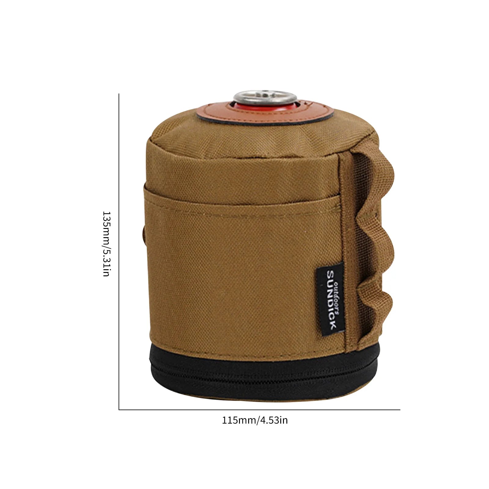 SHUNMAII Camping Gas Can Protective Cover – Cotton Linen Fuel Cylinder Storage Sleeve