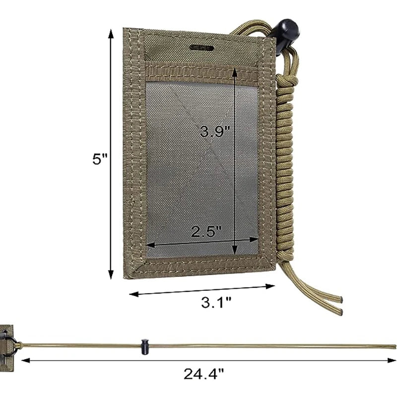 ONETIGRIS Outdoor ID Holder & Patch Display Organiser - Multi-Function MOLLE Pouch