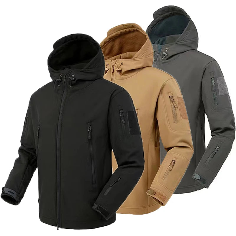 MAZEROUT Men's Tactical Softshell Jacket & Trousers