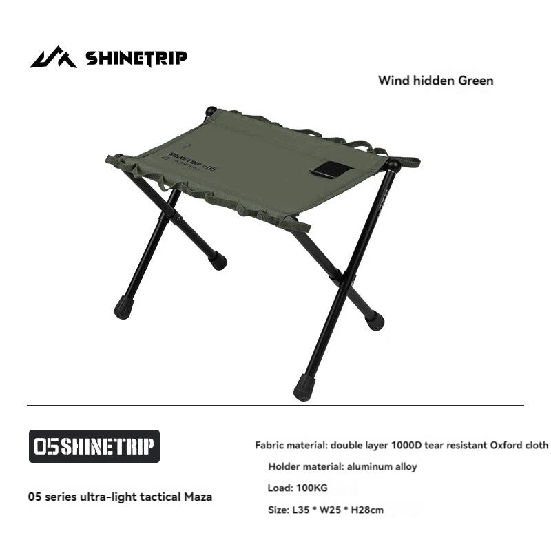 SHINETRIP 05 Series Ultra-Light Folding Stool – Portable Aluminium Alloy Camping Seat
