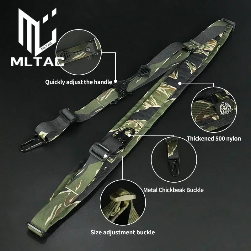 Tactical 2-Point Modular Sling – Adjustable Shoulder Strap for Outdoor Shooting