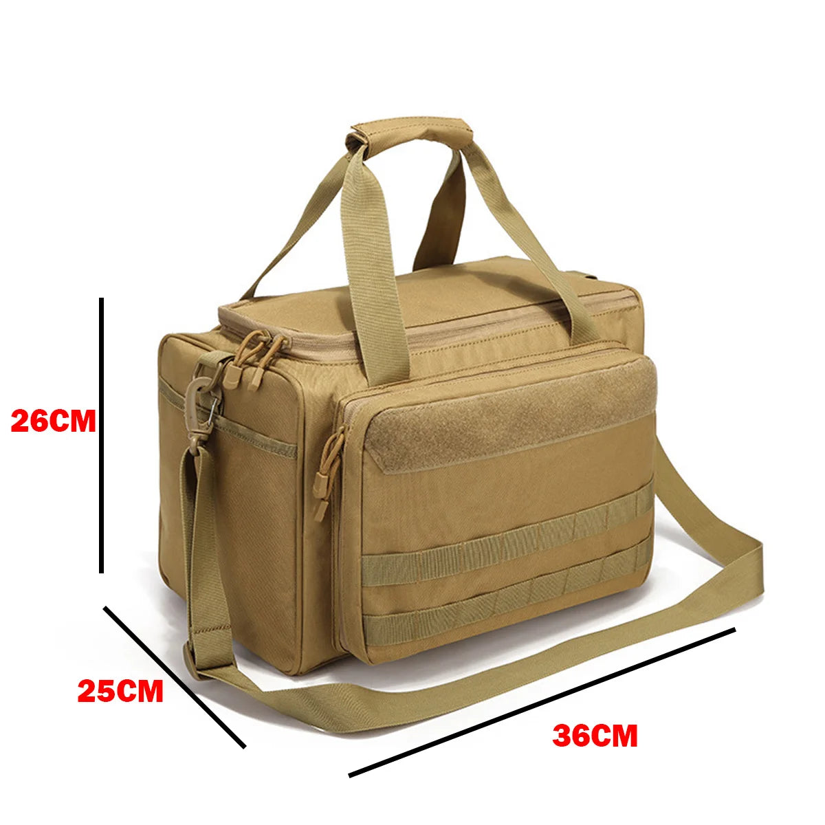 OPHIDIANTAC Range Bag – Large Capacity Molle Gun Bag for Hunting, Shooting, Hiking
