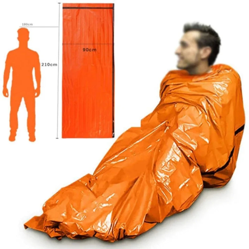 Portable Waterproof Emergency Survival Sleeping Bag for Camping and First Aid