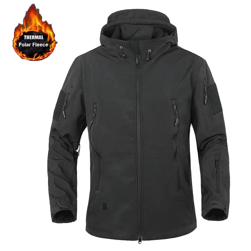 MAZEROUT Men's Winter Softshell Jacket & Cargo Trousers S-5XL