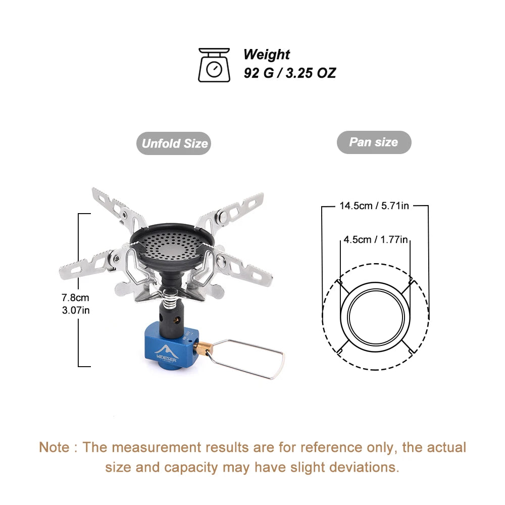 WIDESEA Camping Gas Burner Outdoor Stove – 3300W Portable Cooking Equipment for Camping & Survival