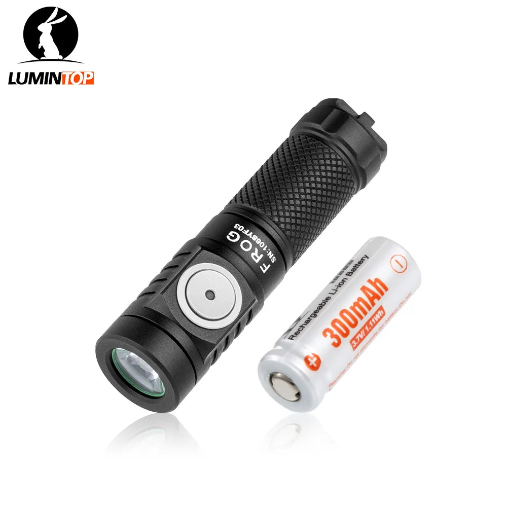LUMINTOP FROG V3 EDC Flashlight - 650 Lumen Keychain Torch with Dual Battery Options for NZ Hunting