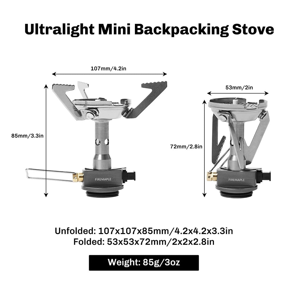 FIRE-MAPLE GreenPeak Camping Stove – Portable Propane Burner with Piezo Ignition