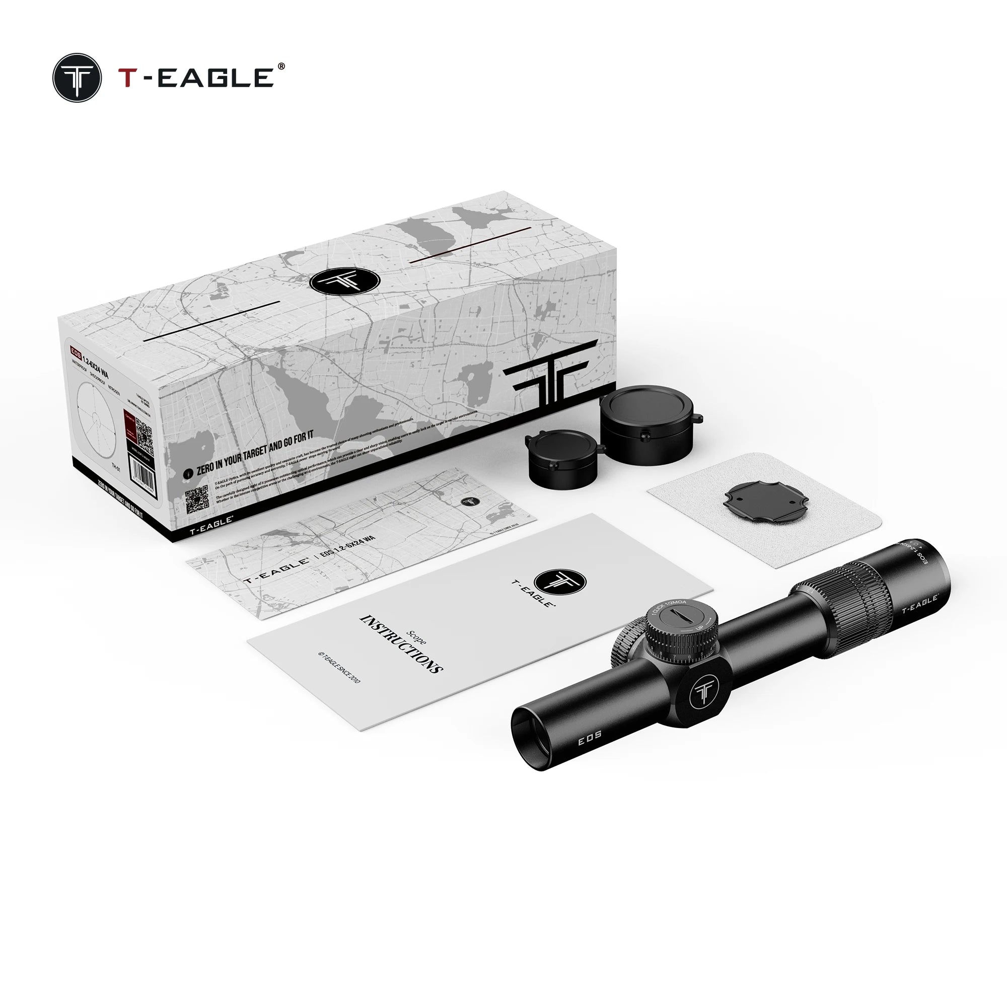 T-EAGLE EOS 1.2-6×24 WA Tactical LPVO Rifle Scope - Wide Angle Variable Optic for Close-Range Precision