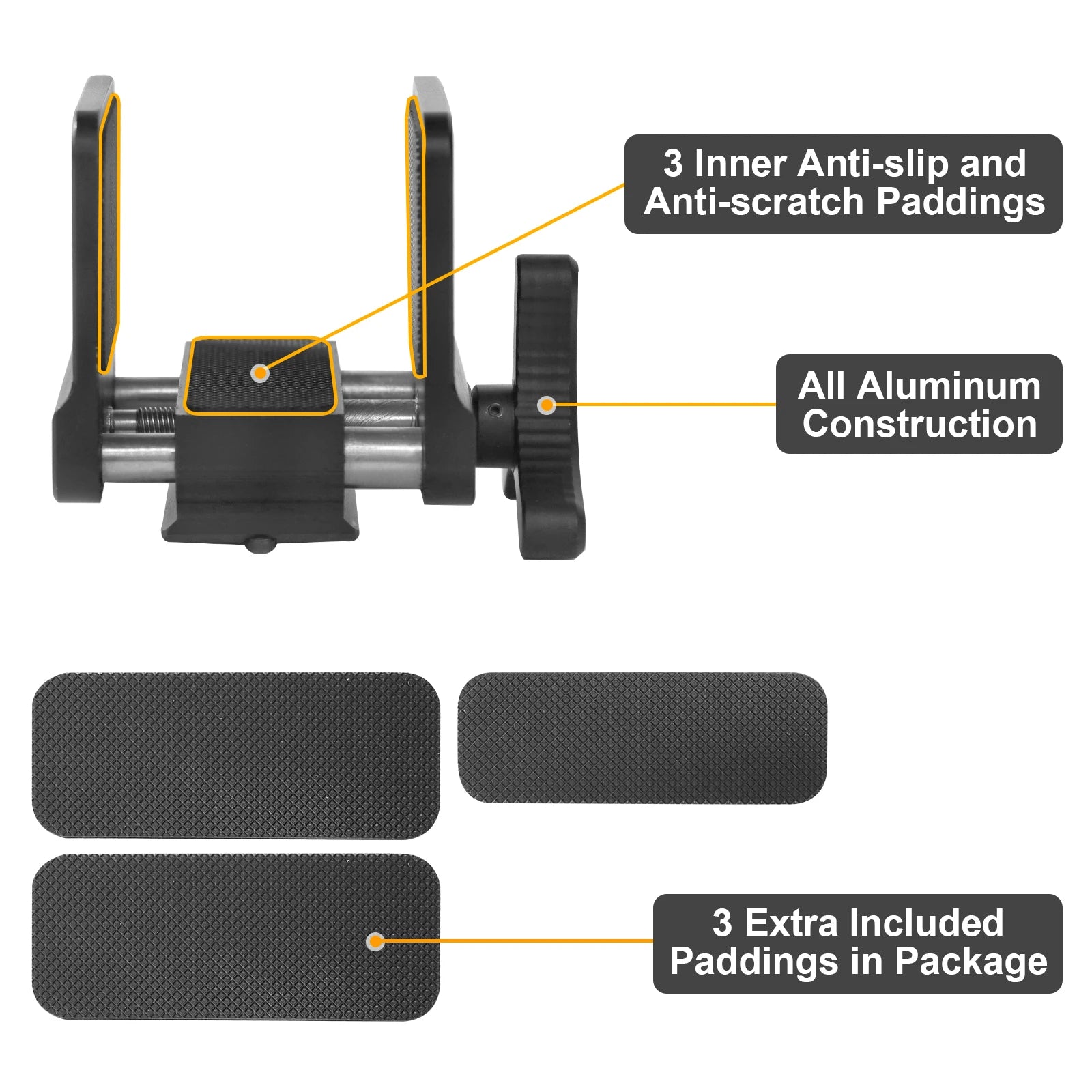 BZTAC Tactical Rifle Clamp Saddle – Aluminium Tripod Mount for Hunting & Target Shooting