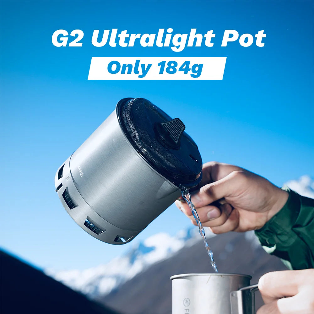 FIRE-MAPLE G2 Petrel Ultralight Pot – Lightweight Heat Exchanger Camping Pot (750ml)