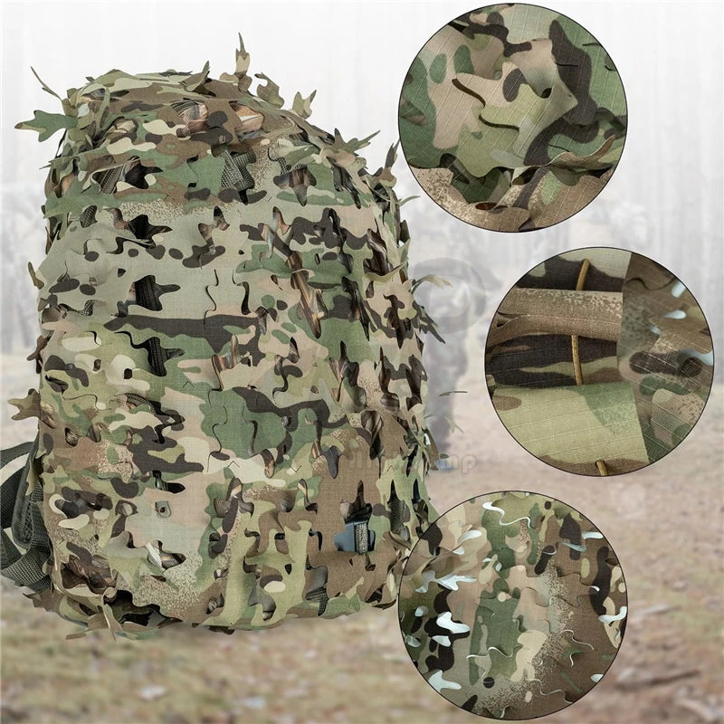 3D Laser-Cut Camouflage Backpack Cover - Tree Shape Camo for NZ Hunting & Wildlife Photography