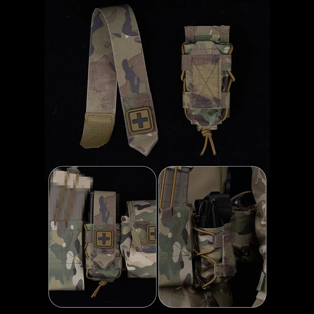 TACTIFANS Tactical Tourniquet Pouch – MOLLE TQ Holder for Hunting and Combat Belts