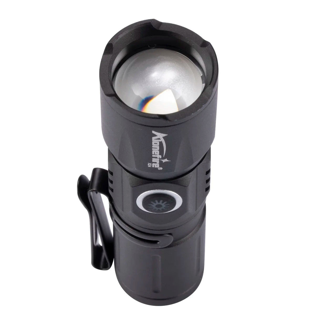 ALONEFIRE X24 Zoom Mini White Beam Flashlight – USB Rechargeable
