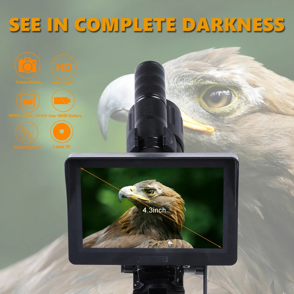 MEGAOREI 2 Night Vision Riflescope – HD 720P Video Recording and Infrared Flashlight