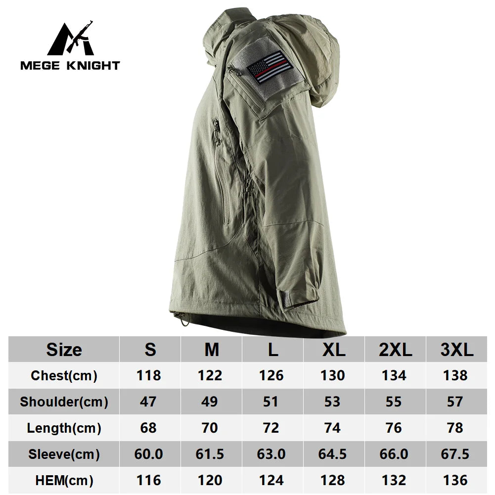 MEGE KNIGHT PCU L5 Softshell Jacket - Lightweight Hooded Coat for NZ Spring & Autumn Hunting