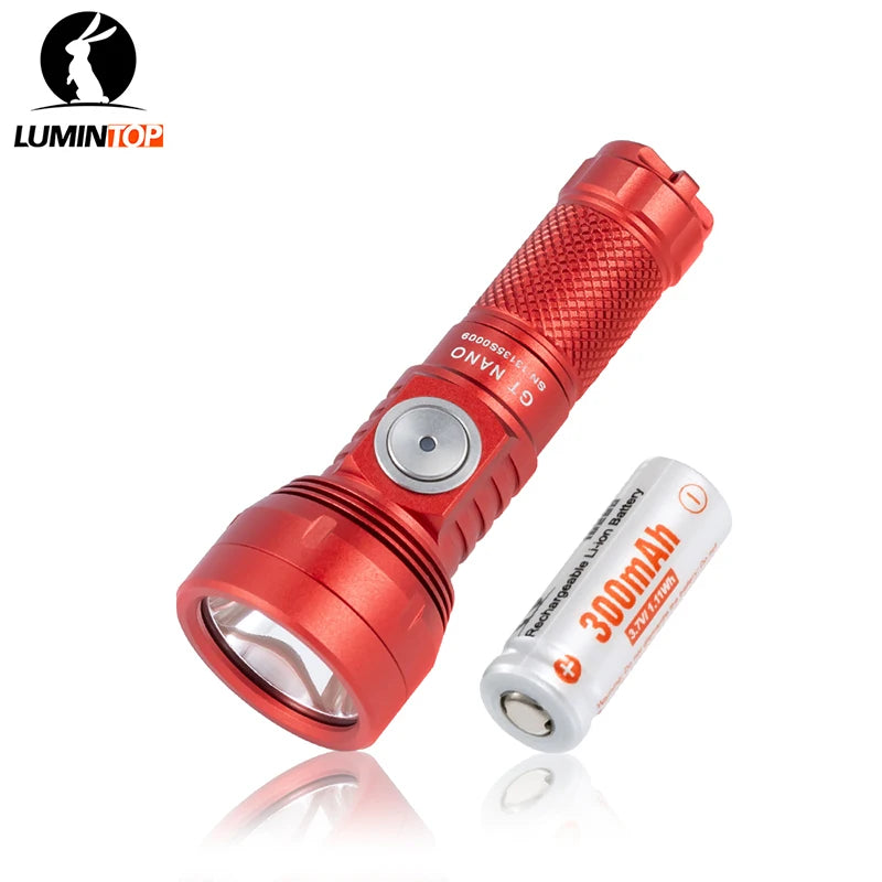 LUMINTOP GT Nano 3.0 Long Range Flashlight - 700 Lumen USB-C Keychain Torch with 10280 Battery