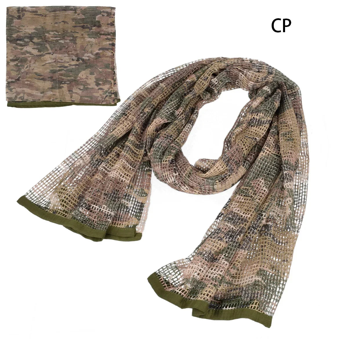 Camouflage Tactical Mesh Scarf – Camo Scarf for Hunting, Shooting & Outdoor Activities