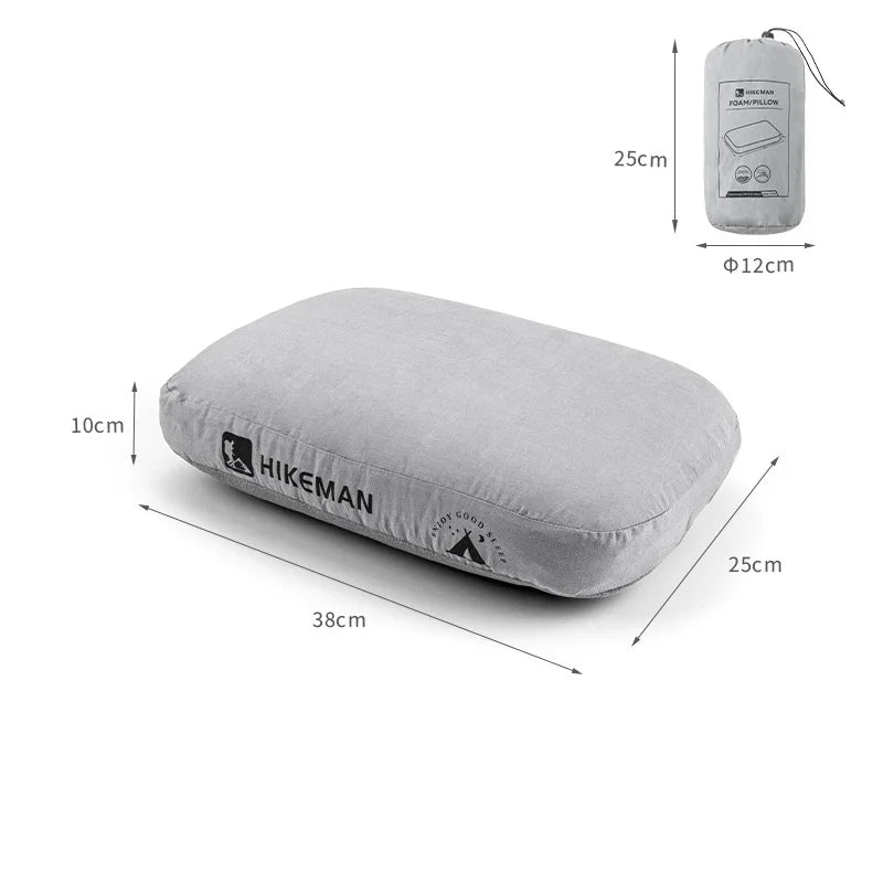 HIKEMAN Deep Sleep Outdoor Camping Pillow Memory Foam Portable Travel Cushion