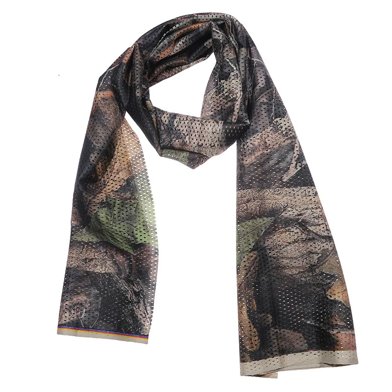 ULILICOO Tactical Sniper Veil Camo Mesh Scarf for Hunting and Outdoor Use
