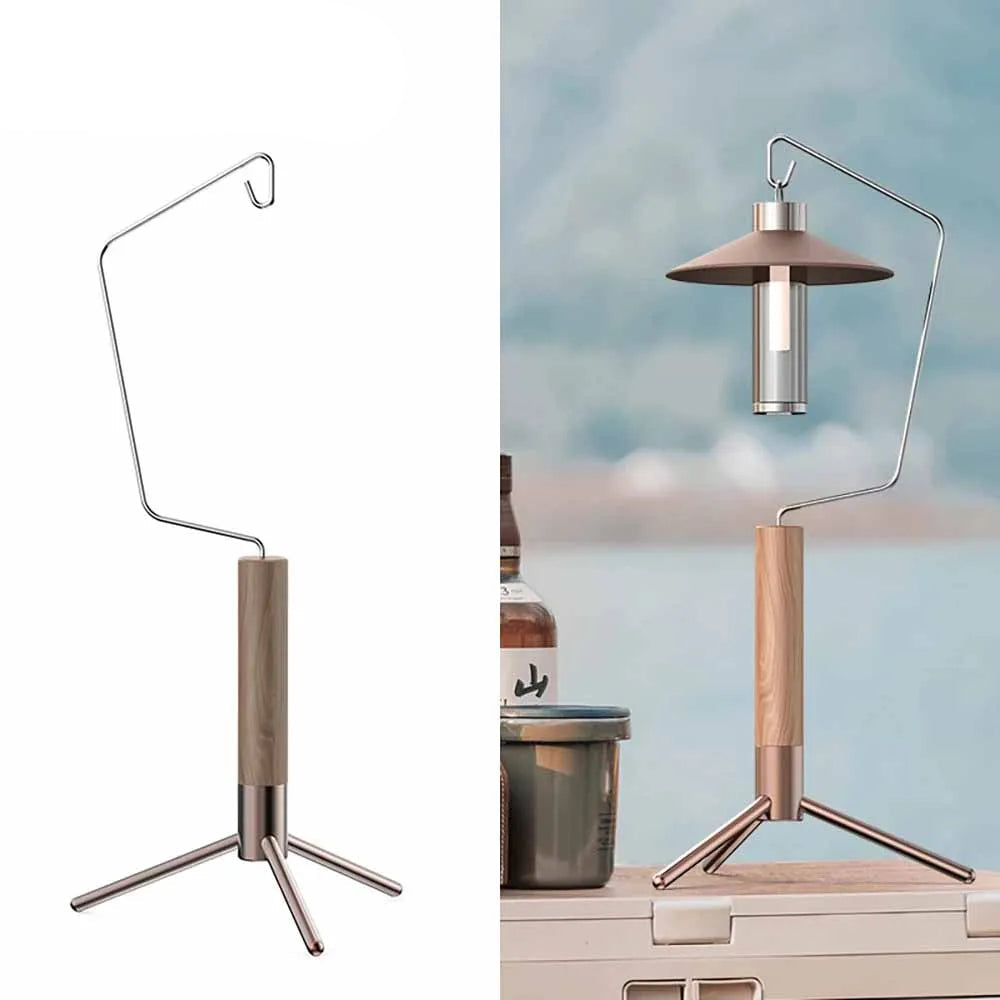 TARKA Camping Tabletop Lantern Stand – Detachable Light Rack with Hanging Hooks for Indoor & Outdoor Use